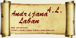 Andrijana Laban vizit kartica